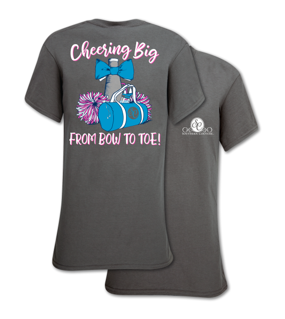 SALE Southern Couture Preppy Cheer From Bow To Toe - Adult & Kids T-Shirts, Sweatshirts & Hoodies apparel design preview 1