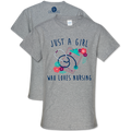 Southern Couture Preppy Loves Nursing Nurse Soft - Adult & Kids T-Shirts, Sweatshirts & Hoodies apparel design preview 1