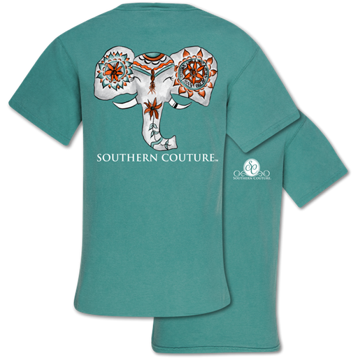Southern Couture Painted Elephant Comfort Colors - Adult & Kids T-Shirts, Sweatshirts & Hoodies apparel design preview 1