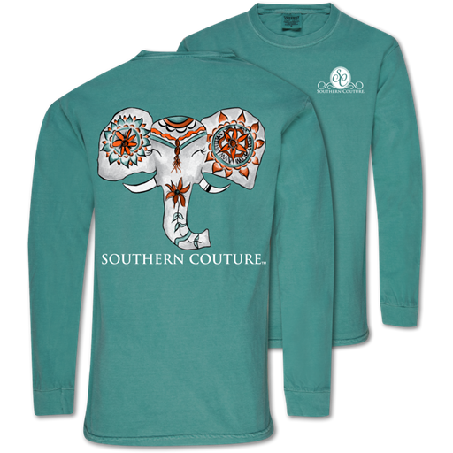 SALE Southern Couture Painted Elephant Comfort Colors - Adult & Kids T-Shirts, Sweatshirts & Hoodies apparel design preview 1