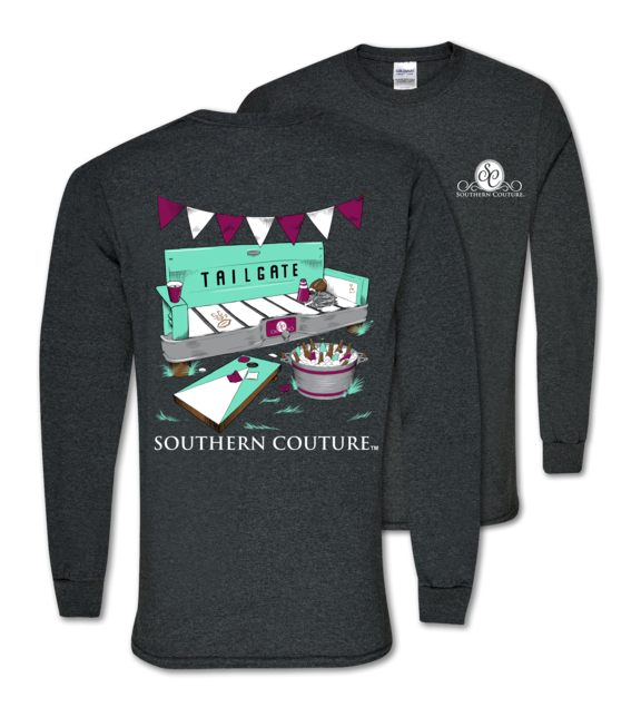 Sale Southern Couture Preppy Tailgate Bench Fall - Adult & Kids T-Shirts, Sweatshirts & Hoodies apparel design preview 1