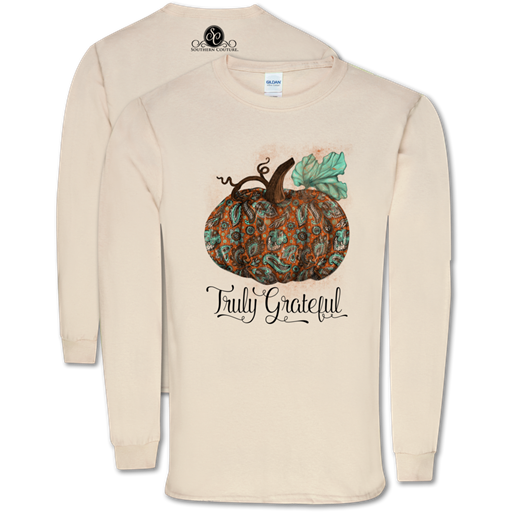 Southern Couture Classic Grateful Pumpkin - Adult & Kids T-Shirts, Sweatshirts & Hoodies apparel design preview 1