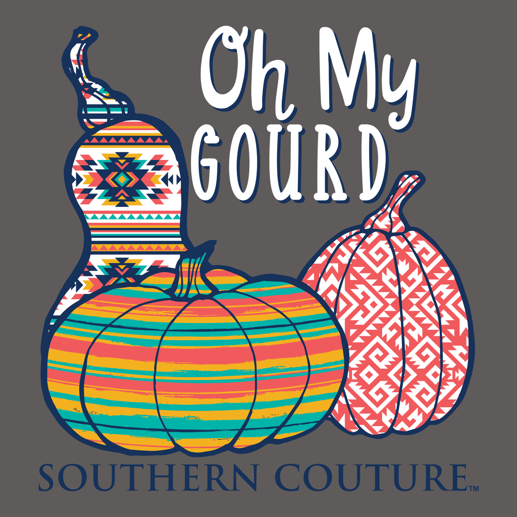 Southern Couture Classic Oh My Gourd Pumpkins Fall - Adult & Kids T-Shirts, Sweatshirts & Hoodies apparel design preview 2