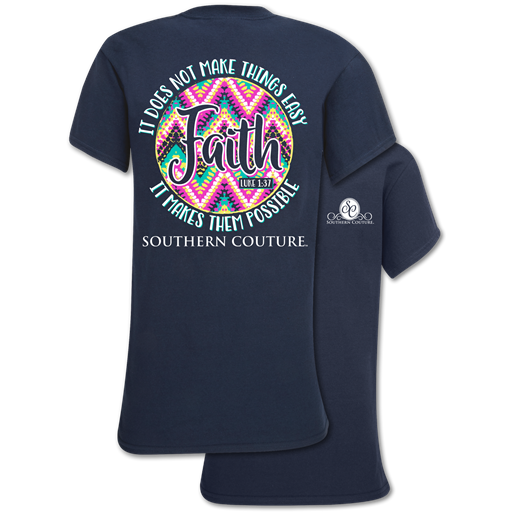 Southern Couture Classic Faith Makes Possible - Adult & Kids T-Shirts, Sweatshirts & Hoodies apparel design preview 1
