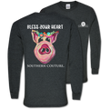 Southern Couture Classic Bless Your Heart Pig - Adult & Kids T-Shirts, Sweatshirts & Hoodies apparel design preview 1