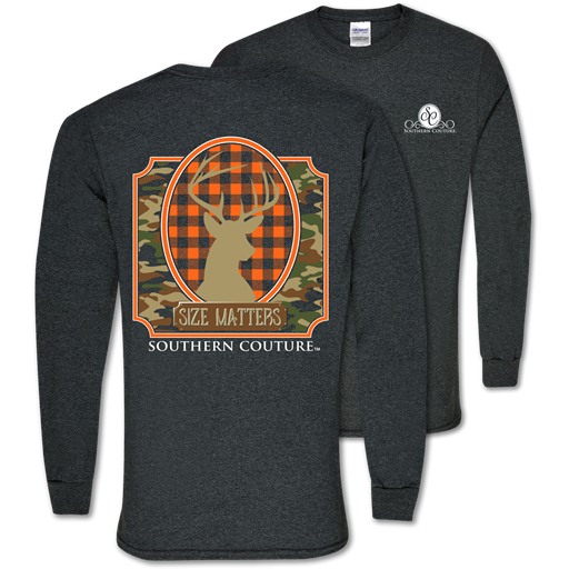 SALE Southern Couture Classic Size Matters Deer - Adult & Kids T-Shirts, Sweatshirts & Hoodies apparel design preview 1