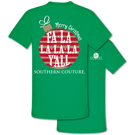 SALE Southern Couture Classic Fa La Y'All Holiday - Adult & Kids T-Shirts, Sweatshirts & Hoodies apparel design preview 1