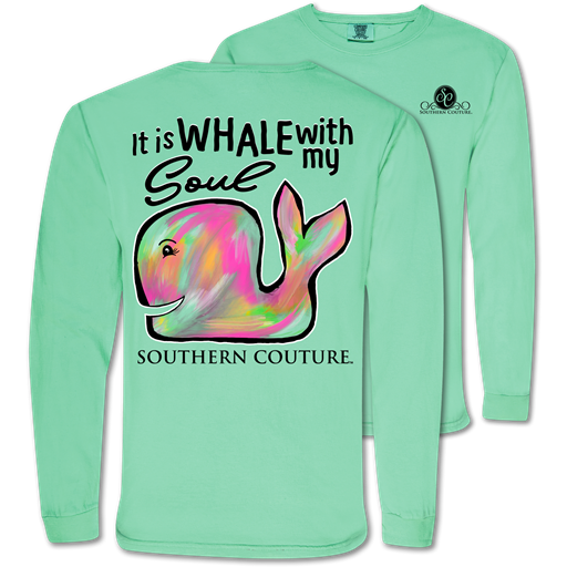 Sale Southern Couture Whale With My Soul Comfort - Adult & Kids T-Shirts, Sweatshirts & Hoodies apparel design preview 1