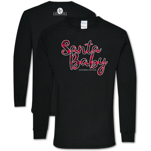 SALE Southern Couture Soft Collection Santa Baby - Adult & Kids T-Shirts, Sweatshirts & Hoodies apparel design preview 1