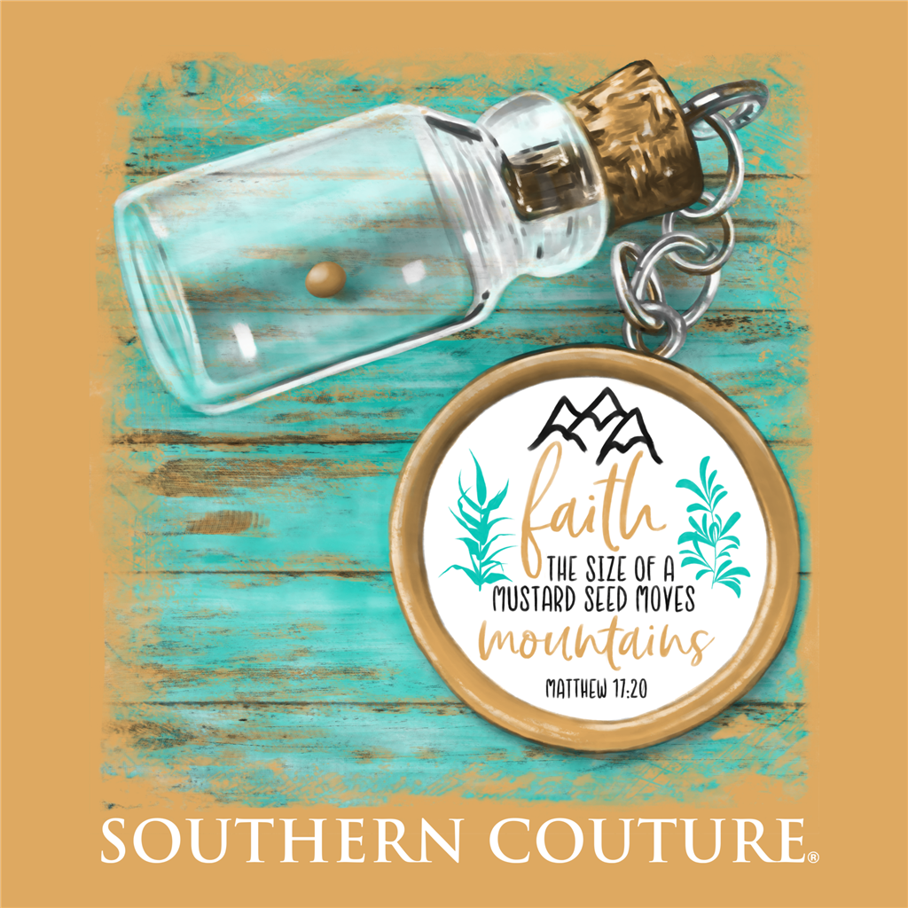 Southern Couture Size of A Mustard Seed Faith Comfort - Adult & Kids T-Shirts, Sweatshirts & Hoodies apparel design preview 2
