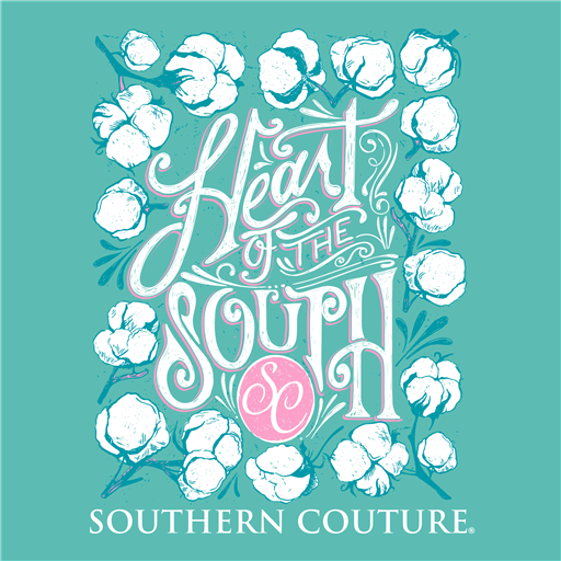 Southern Couture Heart of the South Cotton Comfort - Adult & Kids T-Shirts, Sweatshirts & Hoodies apparel design preview 2