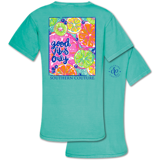 Southern Couture Vibes Only Comfort Colors - Adult & Kids T-Shirts, Sweatshirts & Hoodies apparel design preview 1