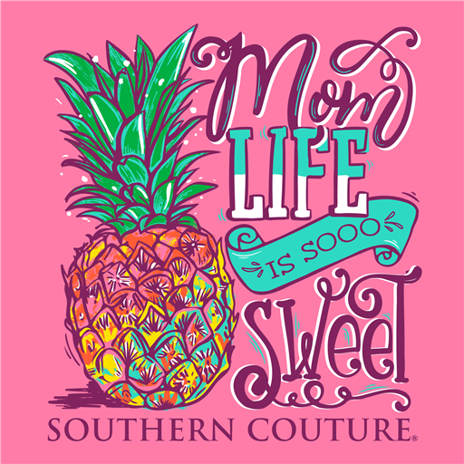 Southern Couture Classic Collection Mom Life is Sweet - Adult & Kids T-Shirts, Sweatshirts & Hoodies apparel design preview 2