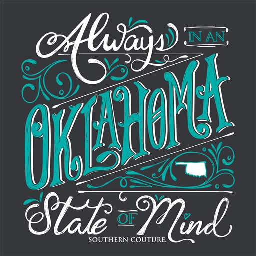 Southern Couture Classic Collection Oklahoma State Of - Adult & Kids T-Shirts, Sweatshirts & Hoodies apparel design preview 2