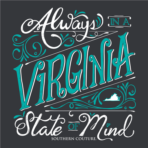 Southern Couture Classic Collection Virginia State Of - Adult & Kids T-Shirts, Sweatshirts & Hoodies apparel design preview 2
