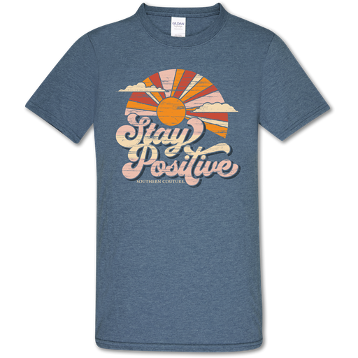 Southern Couture Soft Collection Stay Positive Sunset - Adult & Kids T-Shirts, Sweatshirts & Hoodies apparel design preview 1