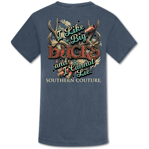 Southern Couture Like Big Bucks Fall Comfort Colors - Adult & Kids T-Shirts, Sweatshirts & Hoodies apparel design preview 1