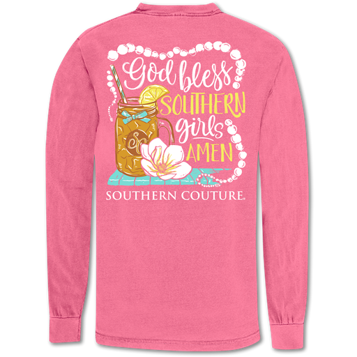 SALE Southern Couture God Bless Girls Comfort Colors - Adult & Kids T-Shirts, Sweatshirts & Hoodies apparel design preview 2