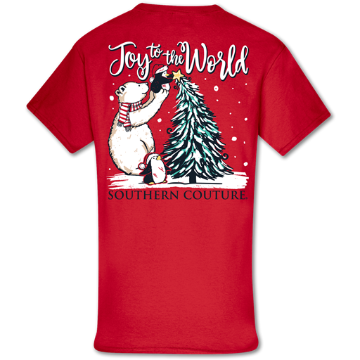 SALE Southern Couture Classic Joy to the World - Adult & Kids T-Shirts, Sweatshirts & Hoodies apparel design preview 1