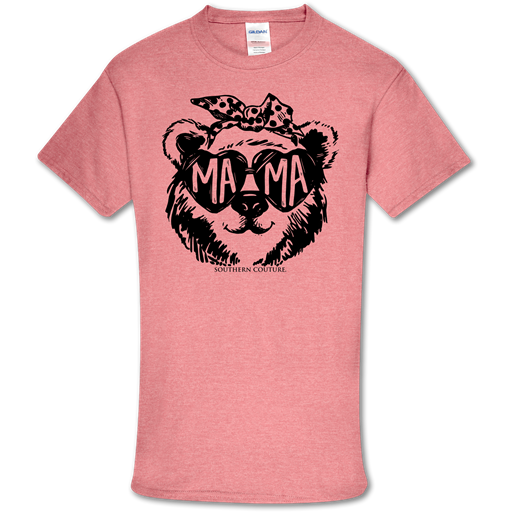 Southern Couture Soft Collection Mama Bear Glasses - Adult & Kids T-Shirts, Sweatshirts & Hoodies apparel design preview 1