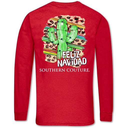 SALE Southern Couture Classic Feliz Navidad Holiday - Adult & Kids T-Shirts, Sweatshirts & Hoodies apparel design preview 1