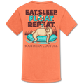 Southern Couture Eat Sleep Float Sloth Comfort Colors - Adult & Kids T-Shirts, Sweatshirts & Hoodies apparel design preview 1