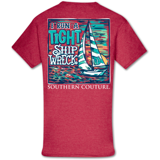 Southern Couture Classic Tight Ship Wreck Mom - Adult & Kids T-Shirts, Sweatshirts & Hoodies apparel design preview 1