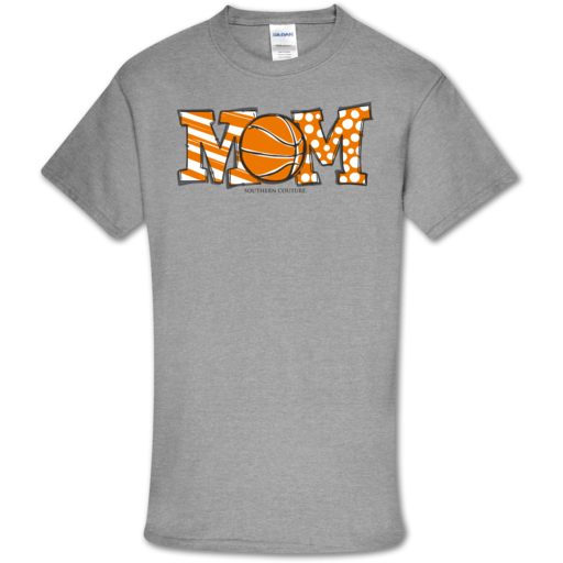 Southern Couture Soft Collection Basketball Mom front - Adult & Kids T-Shirts, Sweatshirts & Hoodies apparel design preview 1