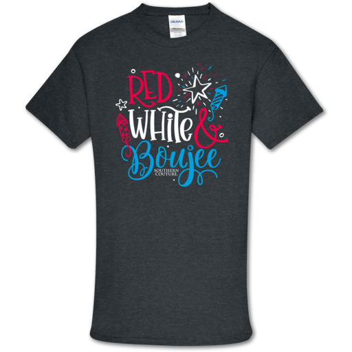 Southern Couture Soft Collection Red, White Boujee - Adult & Kids T-Shirts, Sweatshirts & Hoodies apparel design preview 1