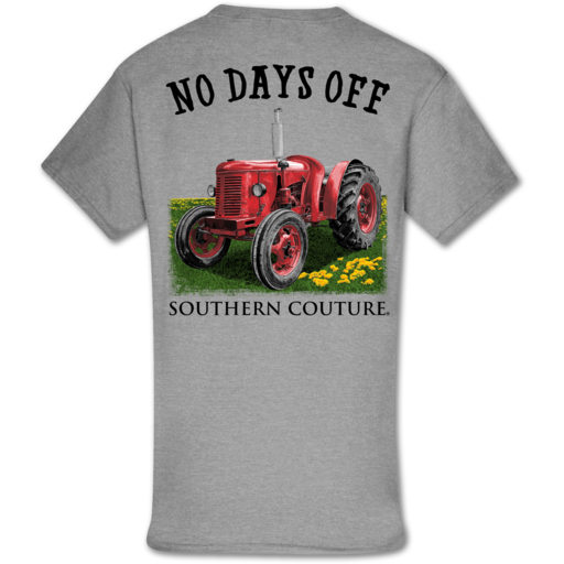 Southern Couture Classic No Days Off Tractor - Adult & Kids T-Shirts, Sweatshirts & Hoodies apparel design preview 1
