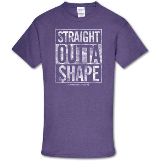 Southern Couture Soft Collection Straight Outta Shape - Adult & Kids T-Shirts, Sweatshirts & Hoodies apparel design preview 1