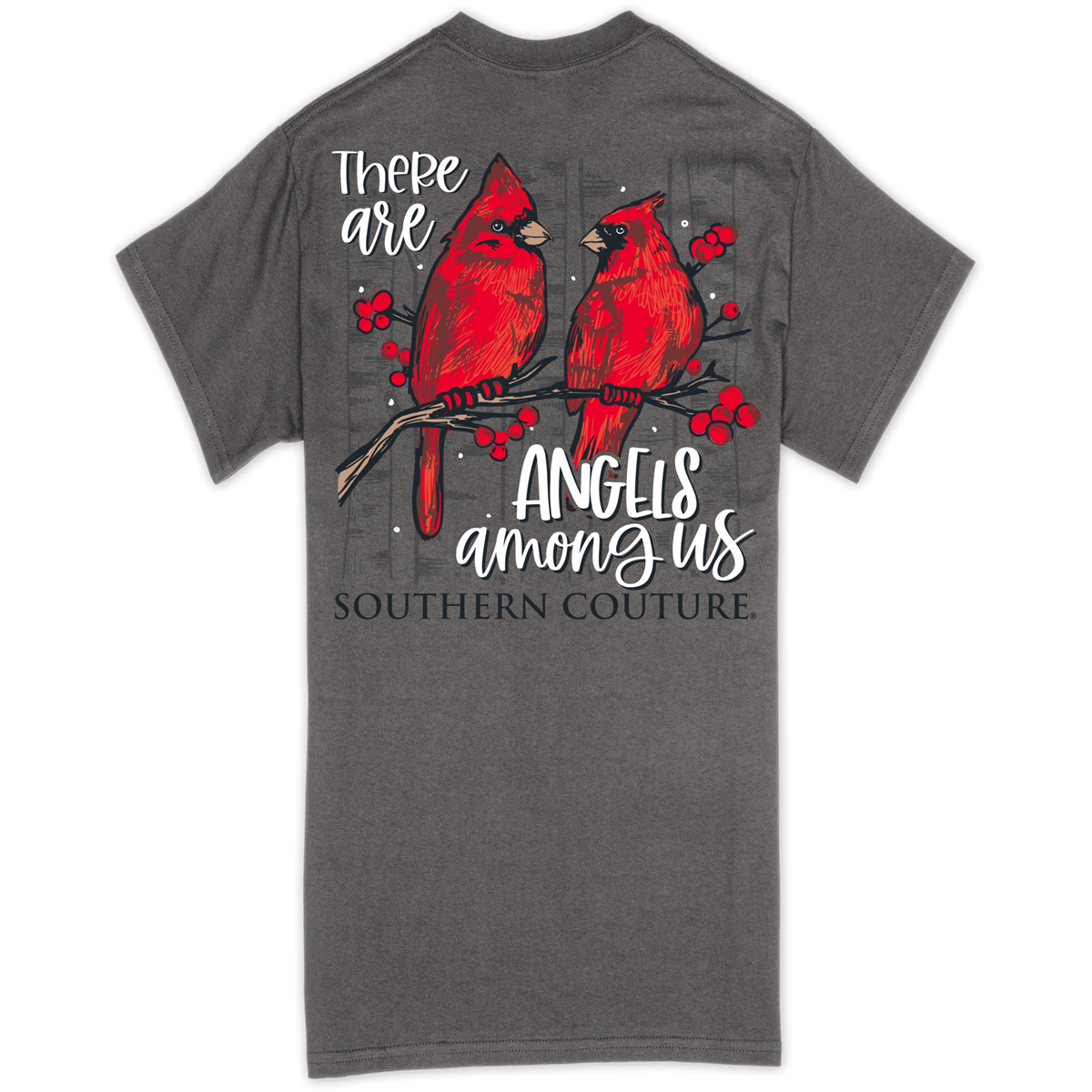 Southern Couture Classic Angels Among Us Charcoal - Adult & Kids T-Shirts, Sweatshirts & Hoodies apparel design preview 1