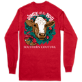 Southern Couture Classic Jingle all the Way Cow - Adult & Kids T-Shirts, Sweatshirts & Hoodies apparel design preview 1