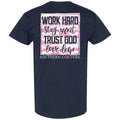 Southern Couture Classic Work Hard Trust God - Adult & Kids T-Shirts, Sweatshirts & Hoodies apparel design preview 1