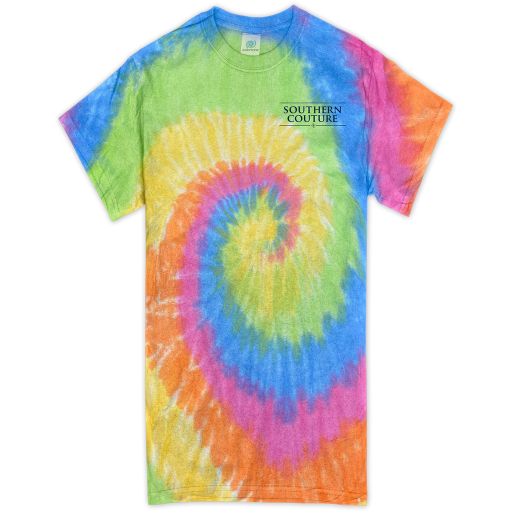 Southern Couture Tie-dye Vibes Turtle - Adult & Kids T-Shirts, Sweatshirts & Hoodies apparel design preview 2