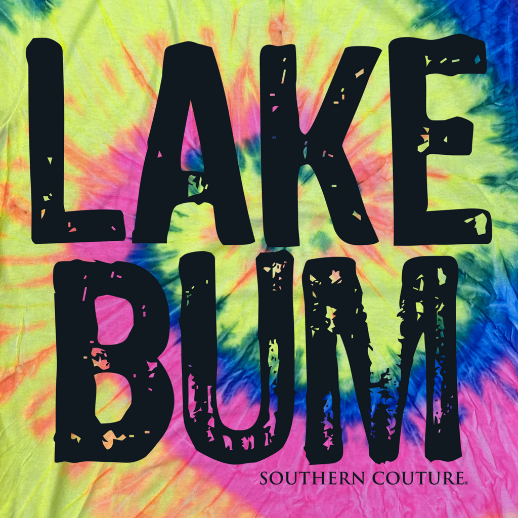 Southern Couture Tie-dye Lake Bum - Adult & Kids T-Shirts, Sweatshirts & Hoodies apparel design preview 2