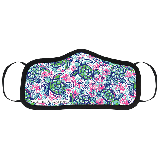 SALE Southern Couture Preppy Turtles Protective Mask - Adult & Kids T-Shirts, Sweatshirts & Hoodies apparel design preview 1