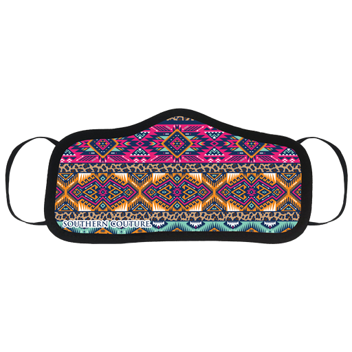 SALE Southern Couture Leopard Aztec Protective Mask - Adult & Kids T-Shirts, Sweatshirts & Hoodies apparel design preview 1