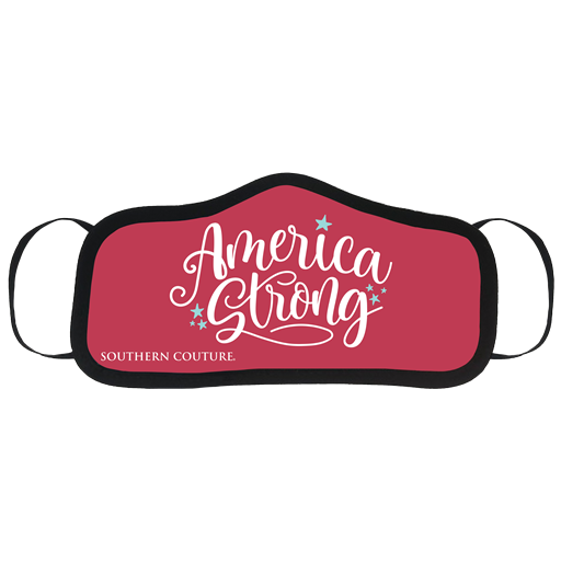 SALE Southern Couture America Strong Protective Mask - Adult & Kids T-Shirts, Sweatshirts & Hoodies apparel design preview 1