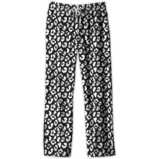 Southern Couture Black/White Leopard Lounge Pants - Adult & Kids T-Shirts, Sweatshirts & Hoodies apparel design preview 1