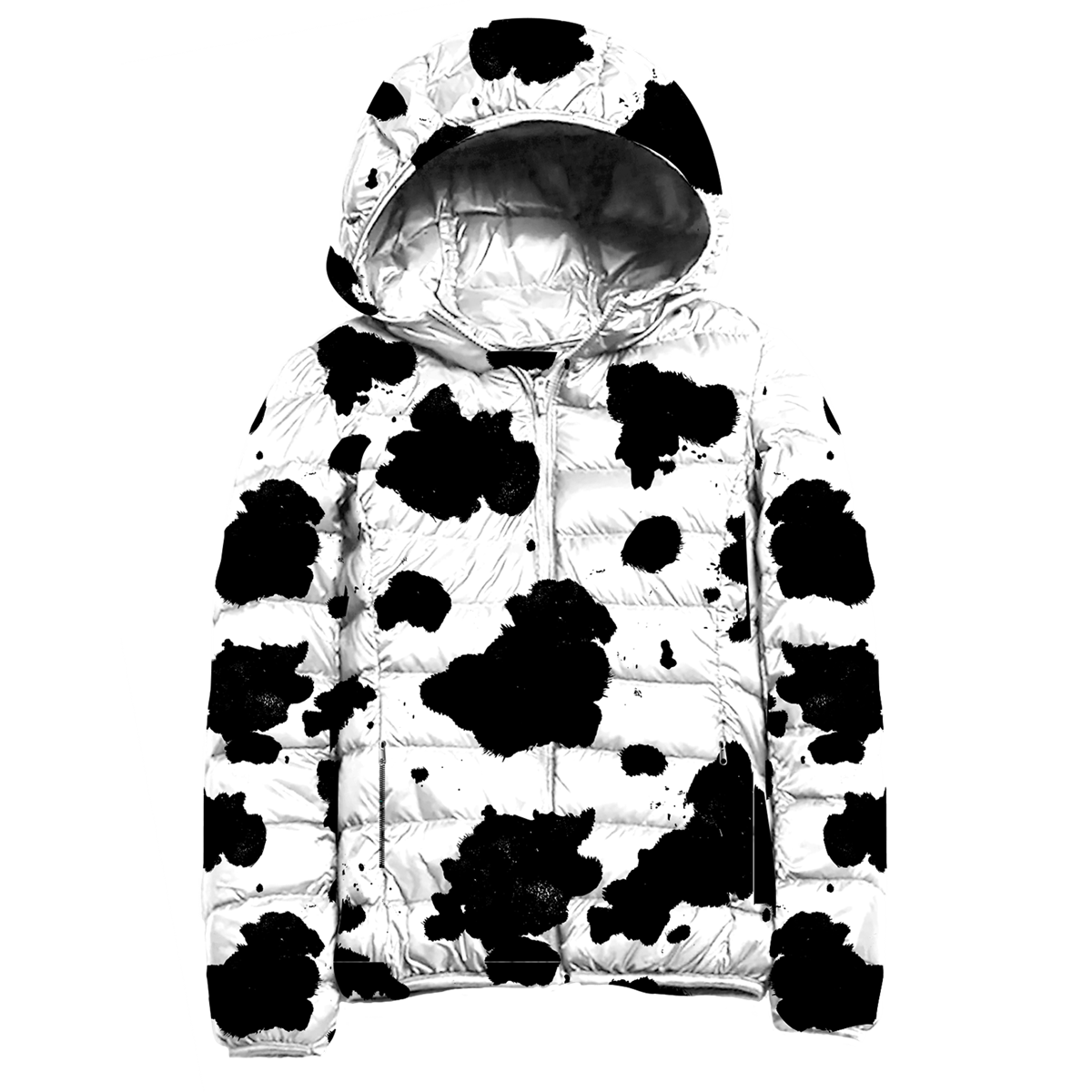 Southern Couture Cow Warm Full Zip Puff Jacket - Adult & Kids T-Shirts, Sweatshirts & Hoodies apparel design preview 1
