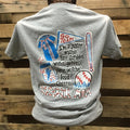 Southern Chics Funny Baseball Mom 4 Sweet Girlie Gray - Adult & Kids T-Shirts, Sweatshirts & Hoodies apparel design preview 1