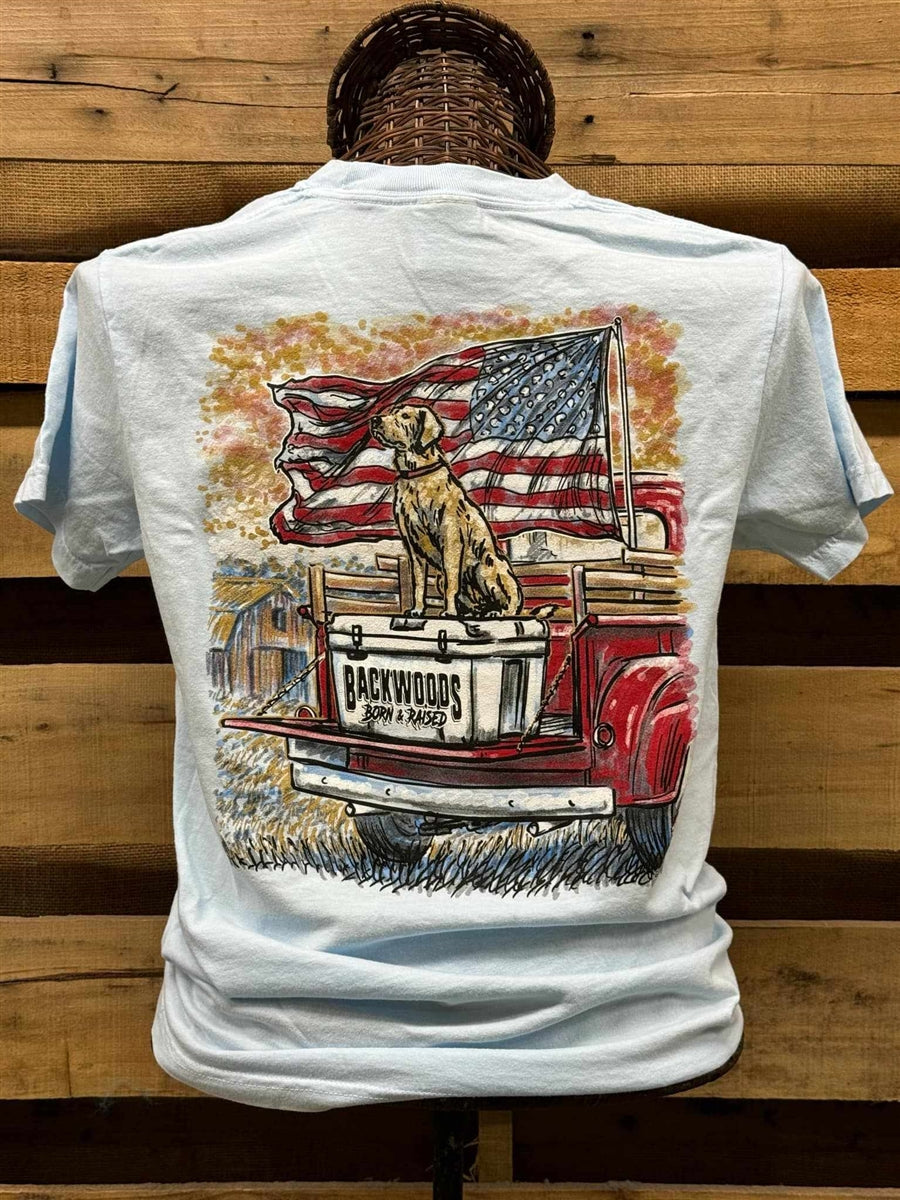 Backwoods USA American Dog Comfort Colors - Adult & Kids T-Shirts, Sweatshirts & Hoodies apparel design preview 2