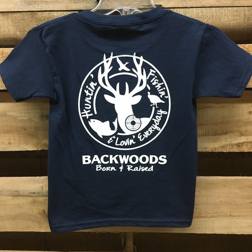 Backwoods Hunting Fishing Lovin Everyday Unisex - Adult & Kids T-Shirts, Sweatshirts & Hoodies apparel design preview 1