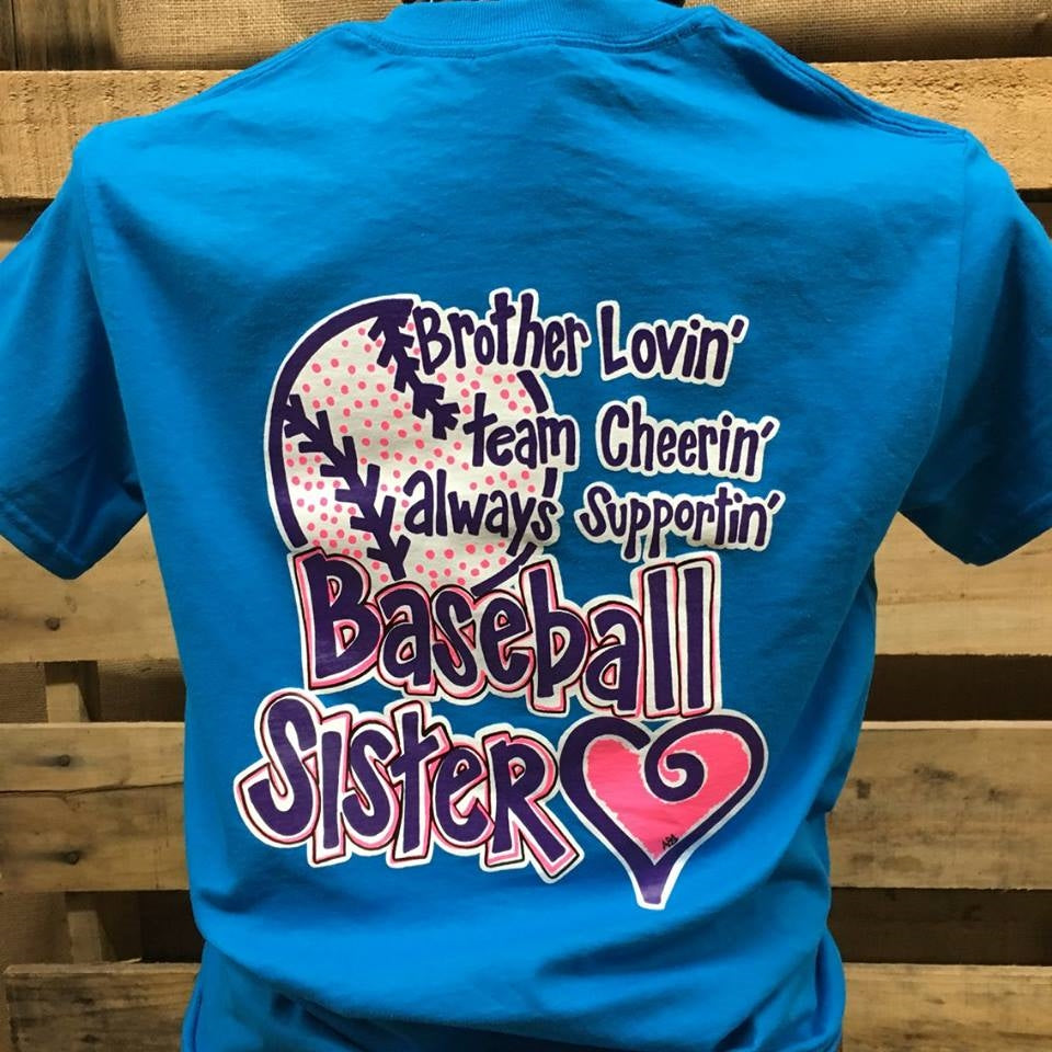 Southern Chics Funny Baseball Sister Sports Sweet - Adult & Kids T-Shirts, Sweatshirts & Hoodies apparel design preview 1