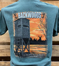 Backwoods Born Raised Shooting House Deer Stand - Adult & Kids T-Shirts, Sweatshirts & Hoodies apparel design preview 1