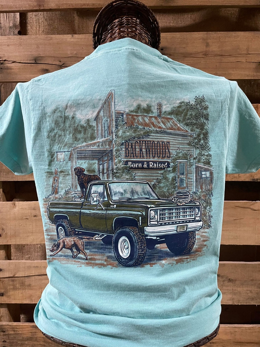 Backwoods Born Raised Store Comfort Colors - Adult & Kids T-Shirts, Sweatshirts & Hoodies apparel design preview 2