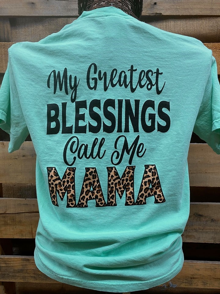 Southern Chics Greatest Blessings Call Me Mama Mom - Adult & Kids T-Shirts, Sweatshirts & Hoodies apparel design preview 2
