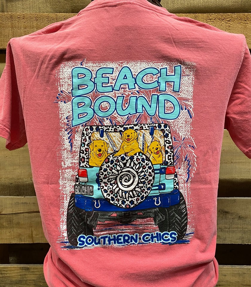 Southern Chics Apparel Beach Bound Dog Comfort Colors - Adult & Kids T-Shirts, Sweatshirts & Hoodies apparel design preview 2