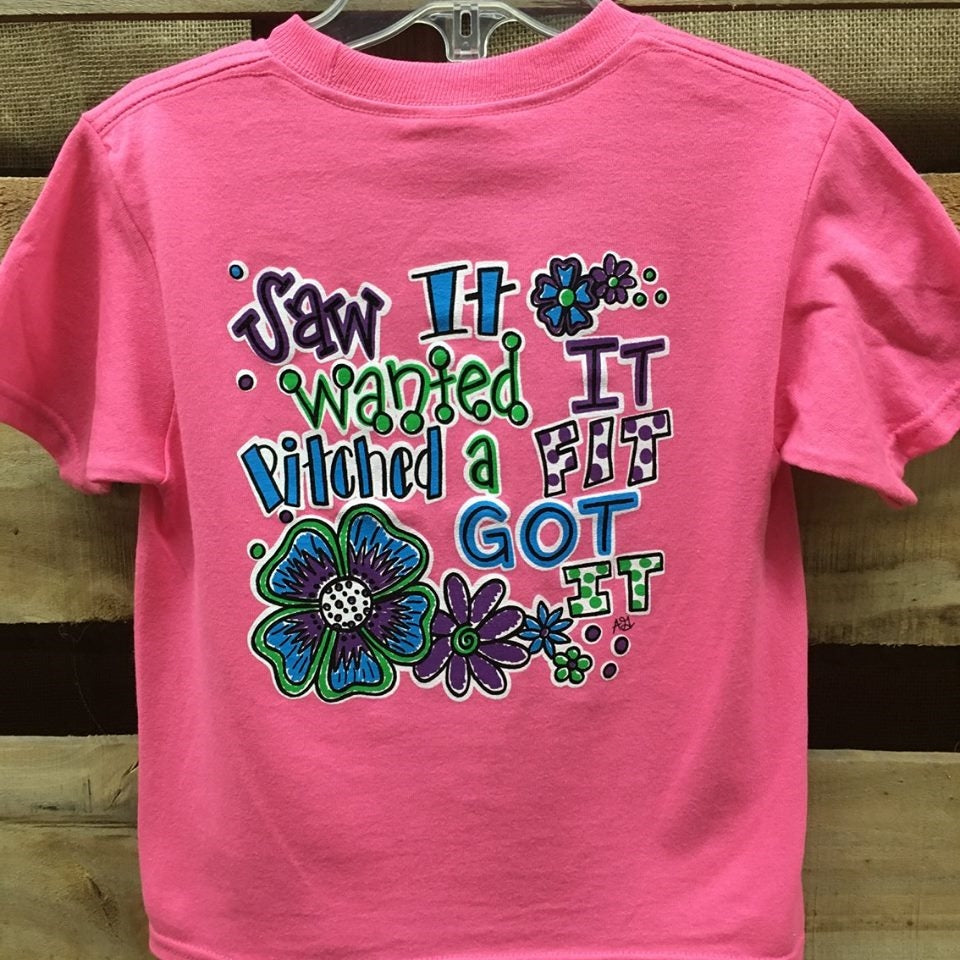 Southern Chics Funny Lil Girl Saw it Got Toddler - Adult & Kids T-Shirts, Sweatshirts & Hoodies apparel design preview 2